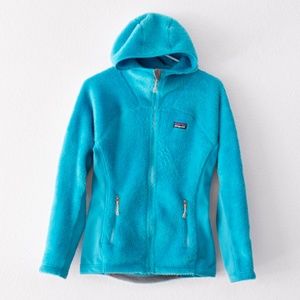 Patagonia R3 Hi-Loft Hoody Jacket, Turquoise Polartec Fleece, 25706, Women's XS